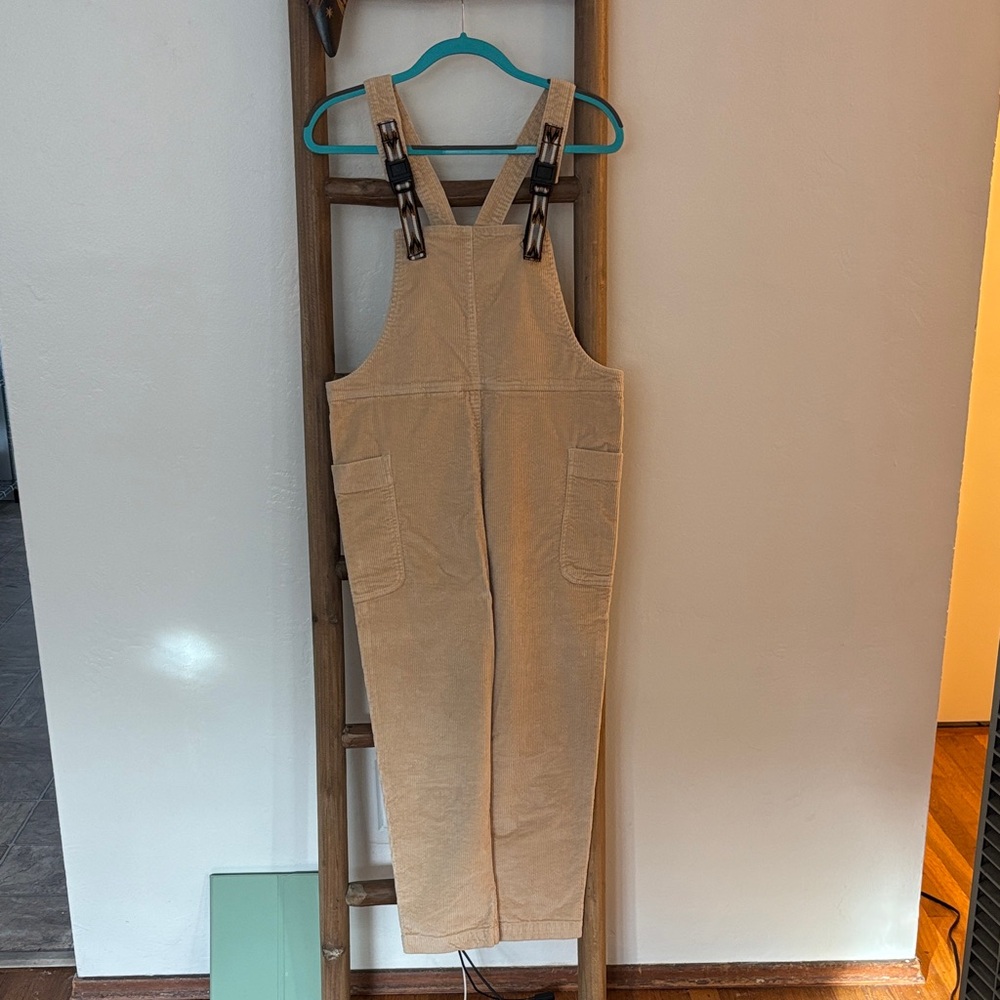 Kavu Women's Beige Corduroy Overalls